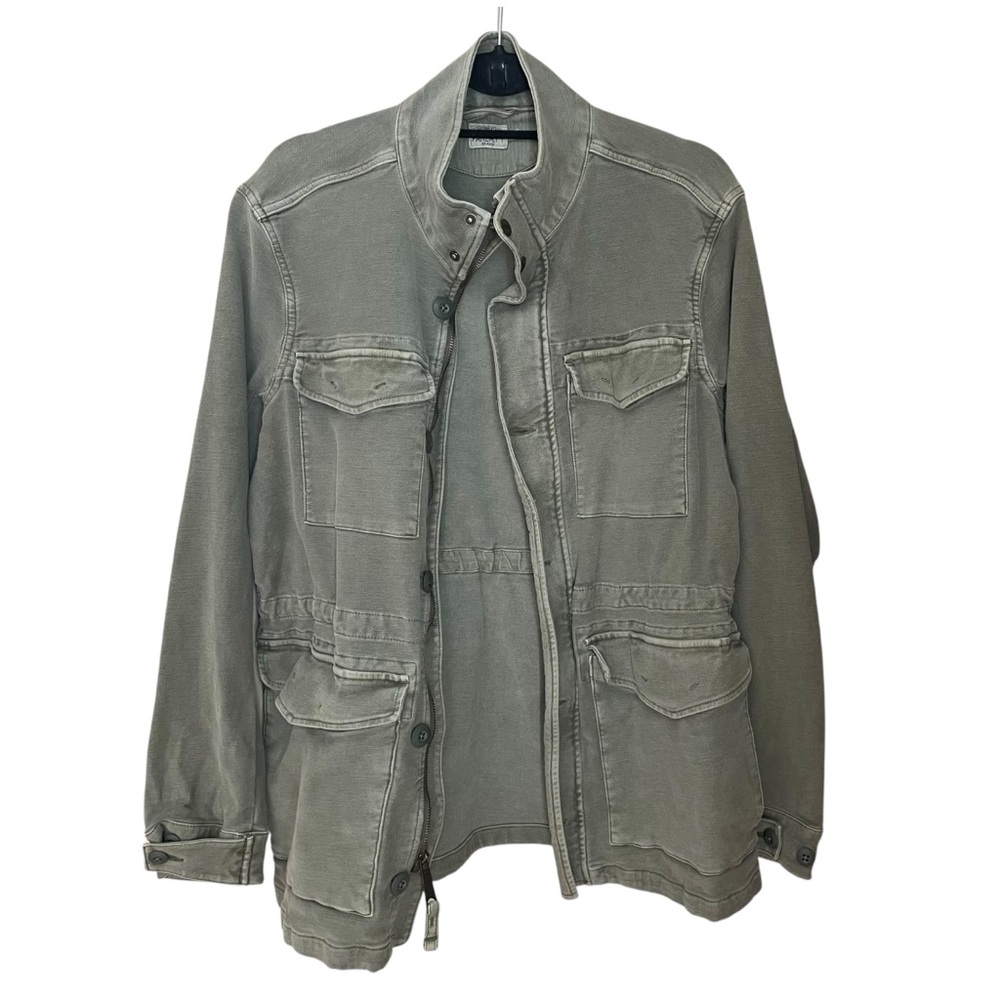 Faherty Women’s Utility Military Style Jacket Size Small Olive Green - MOF2101